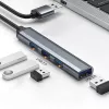 USB hub QOLTEC 53793 — USB 3.0 input, 3× USB 2.0 ports