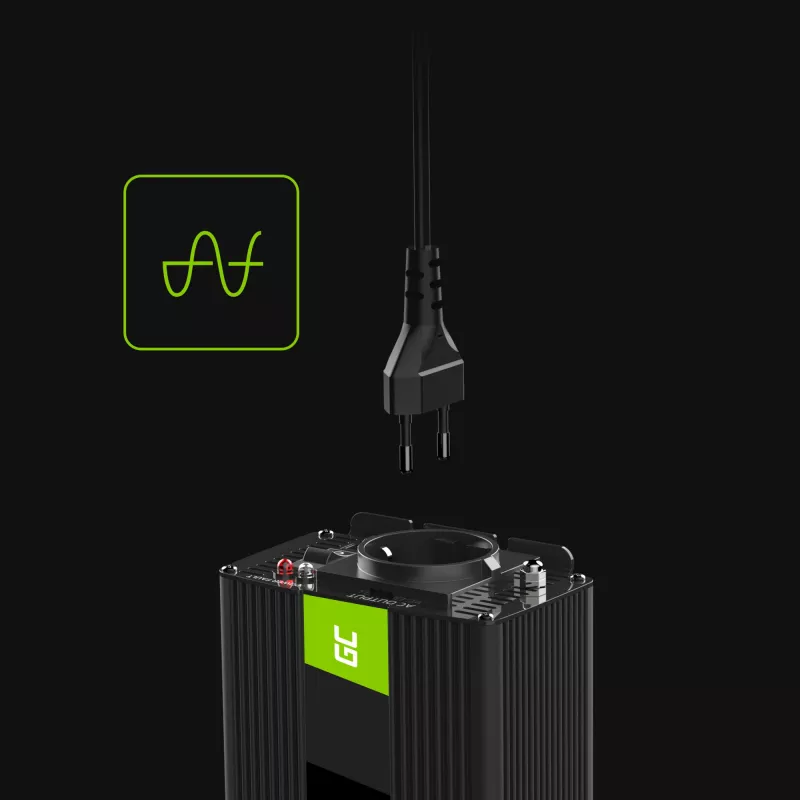 GREEN CELL Car Power Inverter 12V to 230V 150W/300W Pure Sine