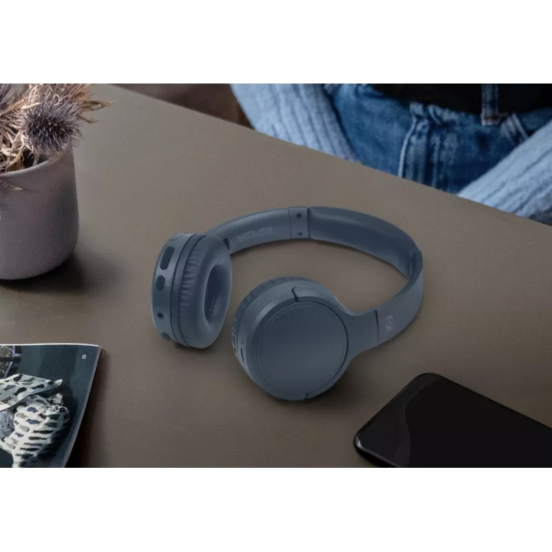 Muse M-272 BTB headphones/headset Wireless headband Music USB Type-C Bluetooth Blue