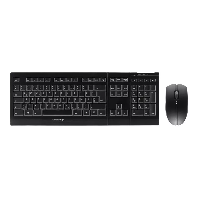 CHERRY B.UNLIMITED 3.0 keyboard Mouse included Office RF Wireless German Black