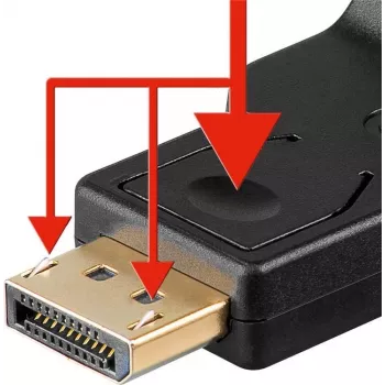 Goobay DisplayPort-to-VGA-Adapter 1.1, 0,15 m (60606)