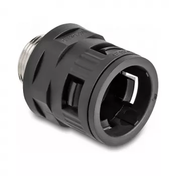Conduit coupling DeLOCK 60455 M25 black brass plastic 2 pieces
