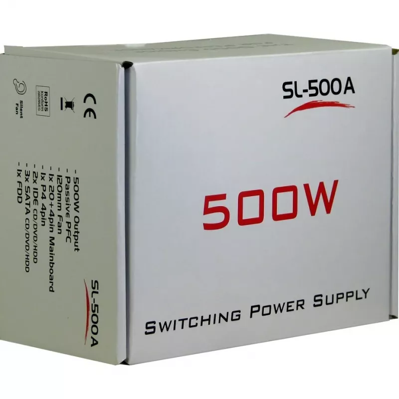 Power Supply Inter-Tech SL-500W(A) 500W ATX Non-modular