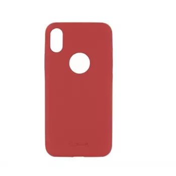 Phone case Tellur Cover Slim for iPhone X/XS — synthetic leather, red