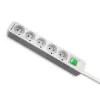 Power Extension Qoltec 50290 1.8m 5 AC Outlets Indoor White