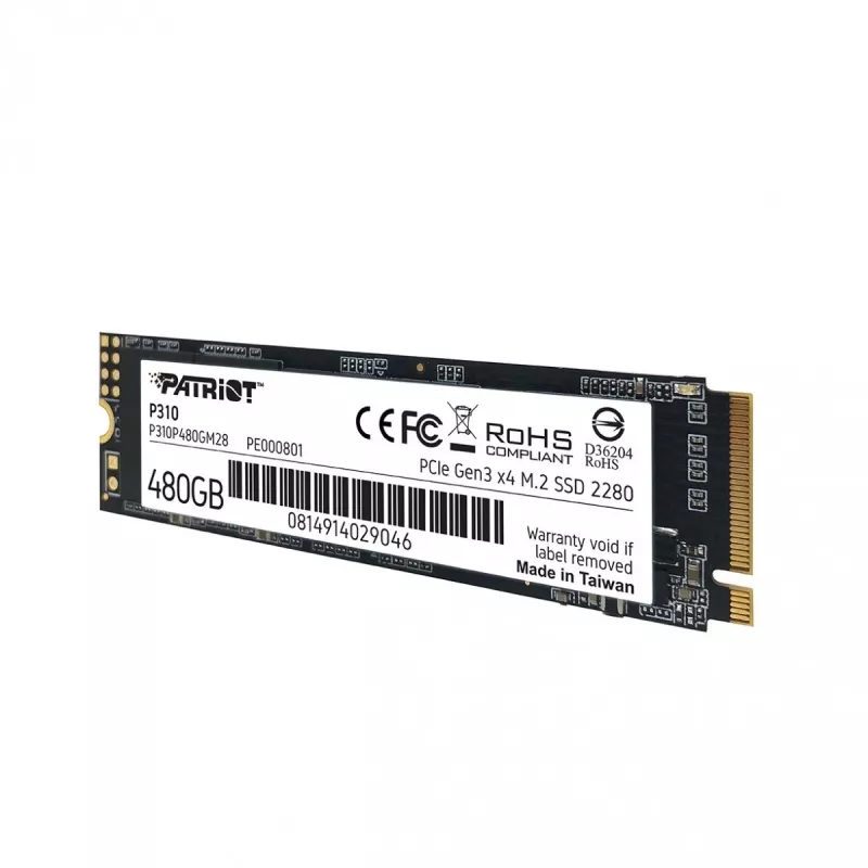 SSD disk Patriot Memory 480 GB M.2 PCI Express 3.0 NVMe P310
