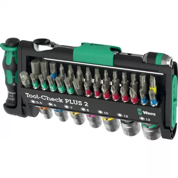 Wera Tool-Check Plus 2 mini ratchet, socket and bit set, 39 pieces (05049056001)