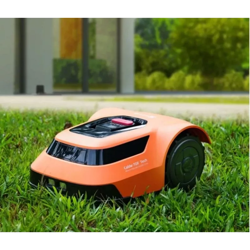 EZVIZ RM600 orange robotic lawn mower