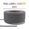 Network patch cord QOLTEC Cat6 UTP copper cable, 25 m, grey