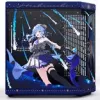 Computer Case HYTE Y70 Hoshimachi Suisei blue Tempered Glass — mid-tower ATX chassis with tempered glass panels