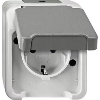 Socket outlet Merten MEG2301-8029 — flush-mounted electrical wall socket