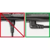 Goobay | 97350 | Euro connection cord, both ends angled | Black Euro male (Type C CEE 7/16) | Device socket C7