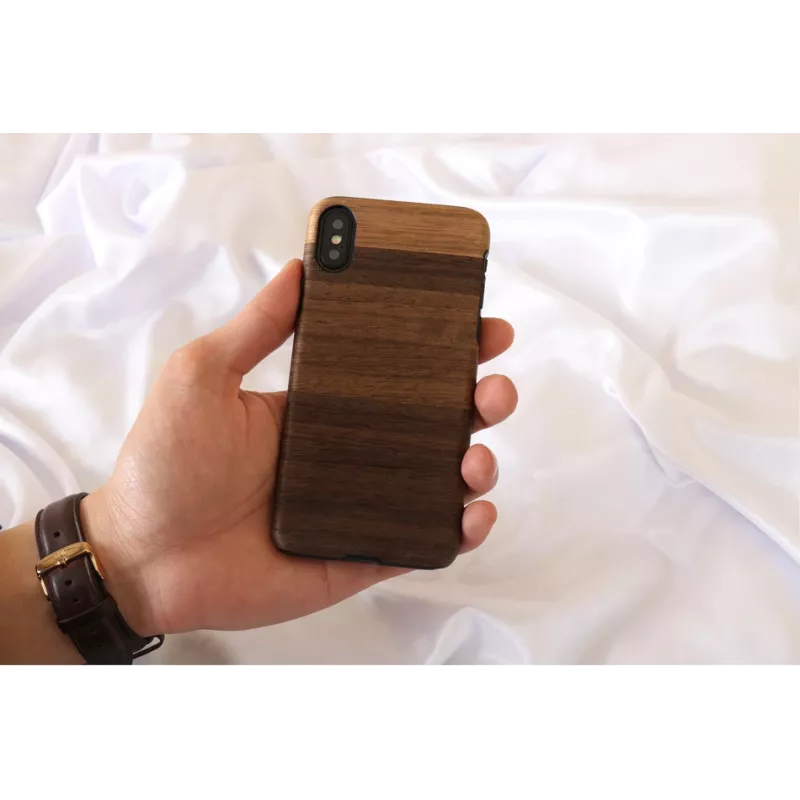 Smartphone case man and wood for iPhone X/XS — fango black