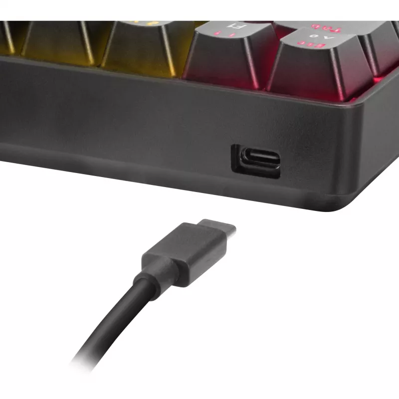 Mechanical gaming keyboard Speedlink ATMOS RGB — compact layout, RGB backlight