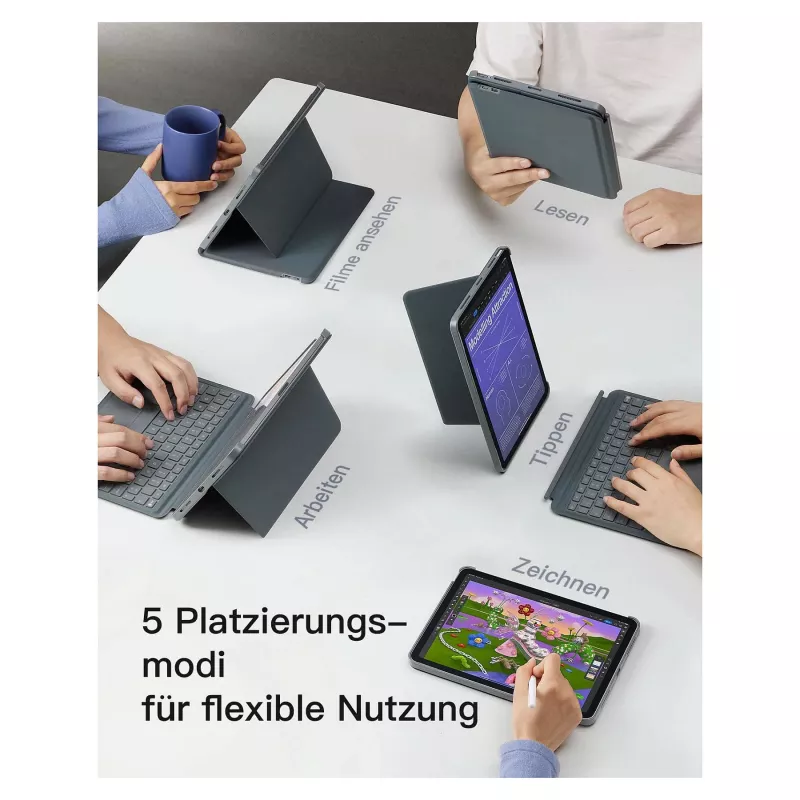 inateck Keyboard iPad 11 iPad Air 4-6 Com. QWERTZ gray
