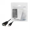 LogiLink AU0048A Serial Cable Black 1.5 m USB A DB-9