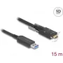 DeLOCK Active Optical Cable USB 10 Gbps Type-A male to Type-C male 15 m