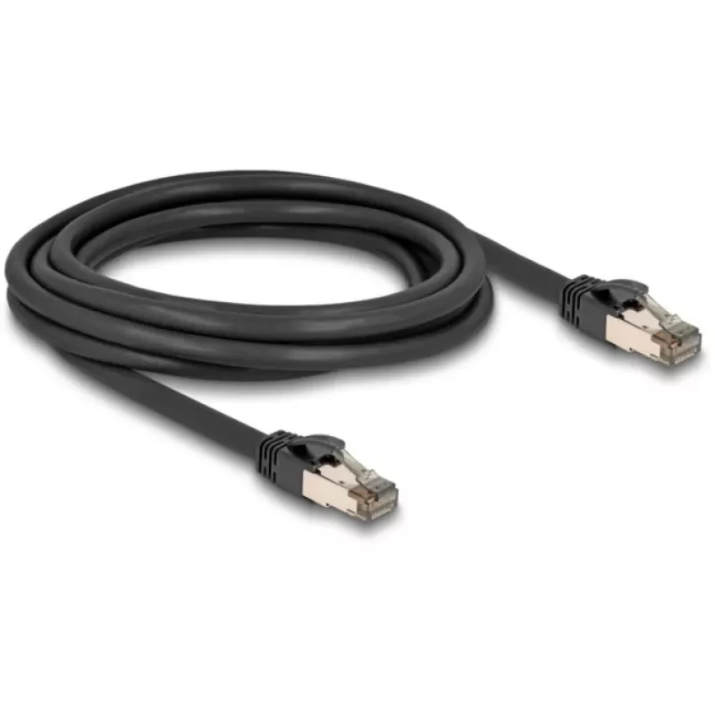 Network Cable DeLOCK RJ45 Cat.6A U/FTP 3m Black
