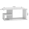 Topeshop ŁAWA DALLAS BIEL coffee/side/end table Coffee table Free-form shape 1 leg(s)