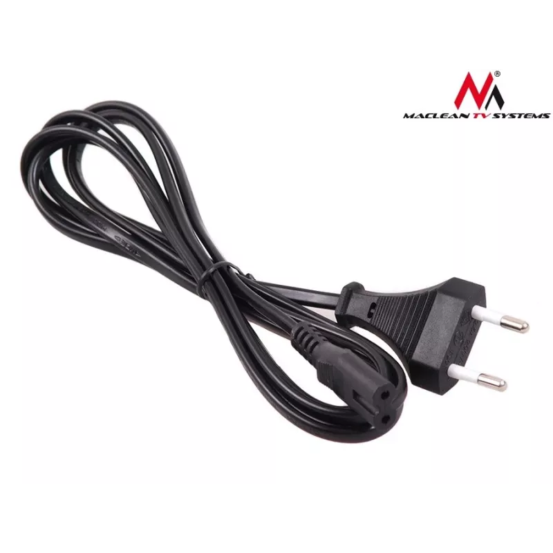 Power cable MACLEAN MCTV-809 — 1.5 m, power plug Type C to C1 coupler, 220–250 V