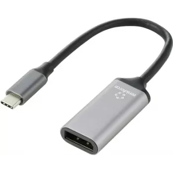 Renkforce RF-5397866 Video Cable-Adapter 0,15 m DisplayPort USB-C Black - Silver (RF-5397866)