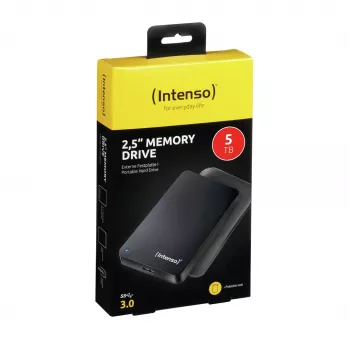 Intenso Memory Drive 5TB 2.5-inch Portable Hard Drive, Black