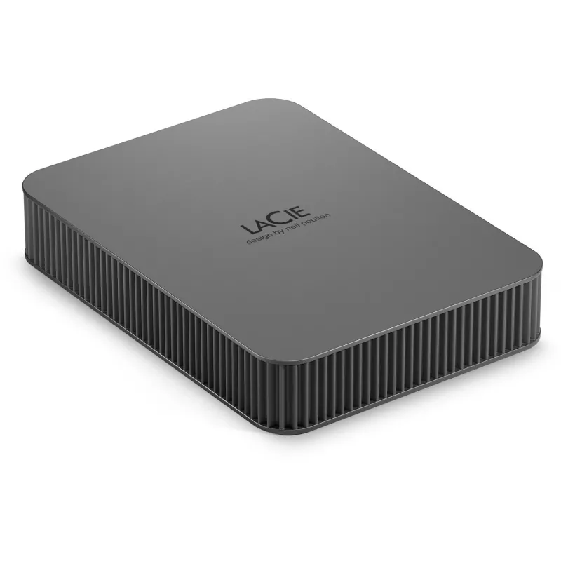 LaCie Mobile Drive Secure 5TB Portable External Hard Drive 2.5 inch Mac & PC Space Grey Data Rescue Service (STLR5000400)