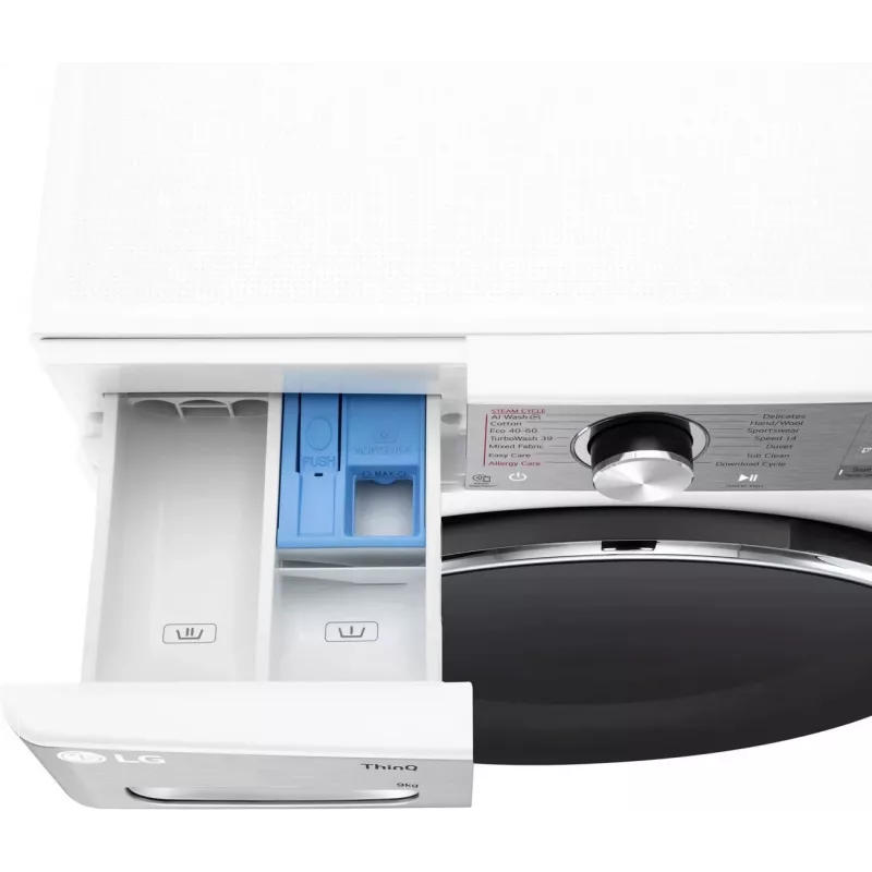 LG F2WR909P3W Washing machine, 9kg, 47.5cm, 1200RP