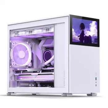 PC case Jonsbo D31 STD White — Midi Tower, steel, tempered glass, Micro-ATX/ITX/DTX, 2×2.5 inch + 1×3.5 inch, GPU up to 400 mm, CPU cooler 168 mm