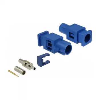 Coaxial connector DELOCK 89757 FAKRA C male, gold-plated contacts, 9.4×25.6×7.4 mm