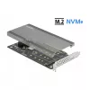 DeLOCK PCI Express x16 Card to 4 x internal NVMe M.2 Key M 89044