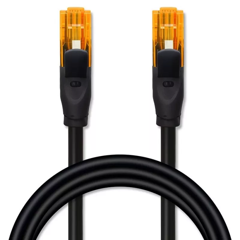 Ethernet patch cable QOLTEC CAT6, 2×RJ45, 20 m, black