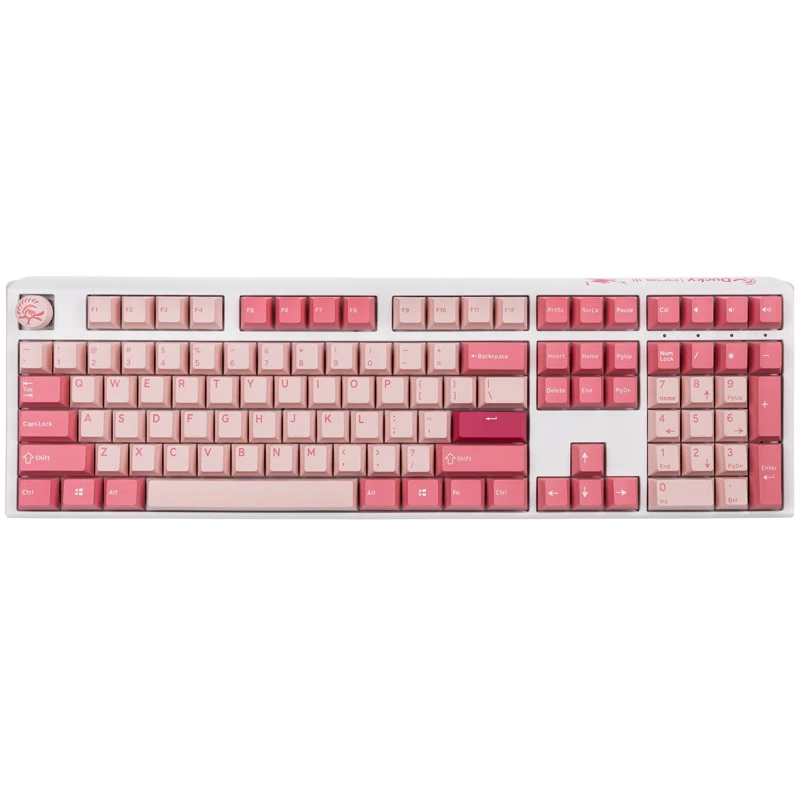 Ducky One 3 Gossamer Pink keyboard Gaming USB US English Pink, White
