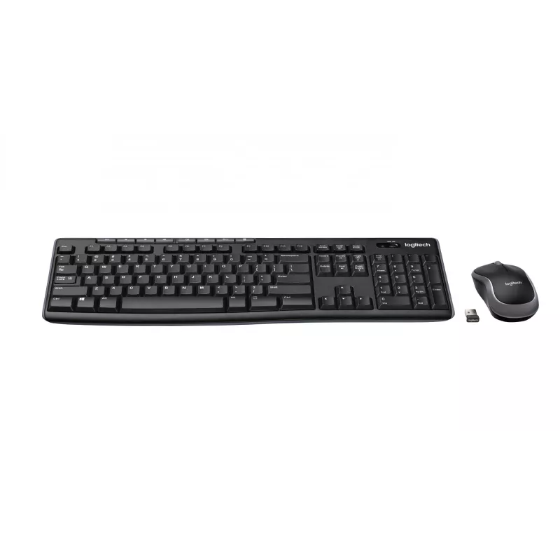 Logitech Wireless Combo MK270 - Keyboard-and-Mouse-Set - wireless - 2,4 GHz - French (920-004510)