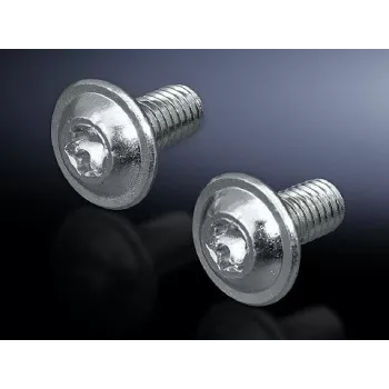 Screw Rittal SZ 2504.500 M6, 12 mm length, metallic finish, pack of 300