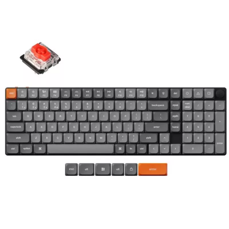 Wireless mechanical keyboard Keychron K17 MAX RGB Black — compact layout, Bluetooth and USB-C connectivity