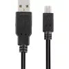 USB 2.0 Cable, USB-A Plug > Mini-USB Plug (black, 2,0 Meter, double-shielded)