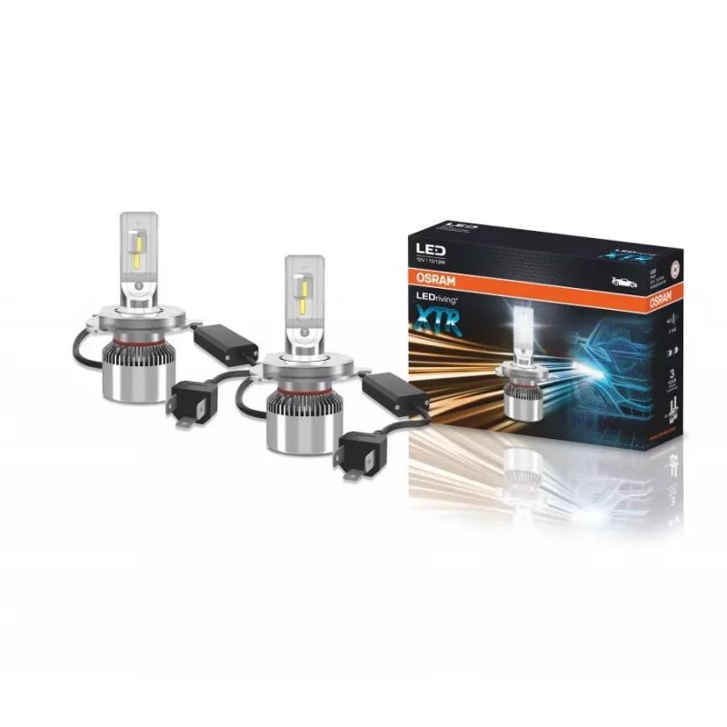 LED headlight bulbs Ledvance LEDriving XTR H4 64193DWXTR, set of 2