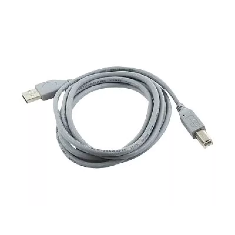 USB 2.0 A-plug B-plug 6ft cable, grey color