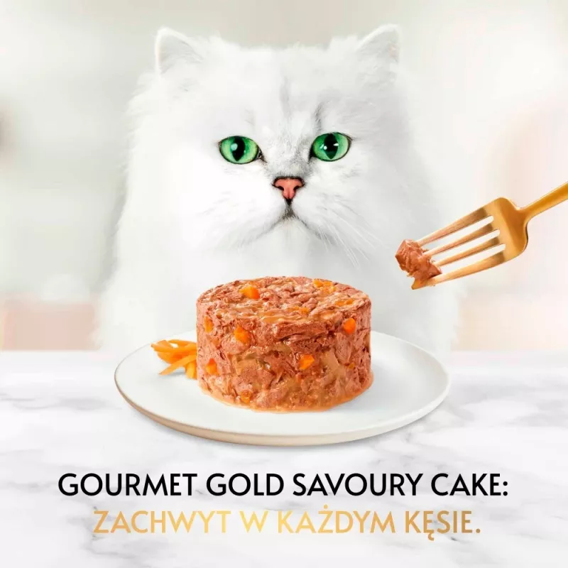 Wet cat food pouches Purina Gourmet Gold Savoury Cake Mix 48×85 g, adult, 74% moisture, 17% protein