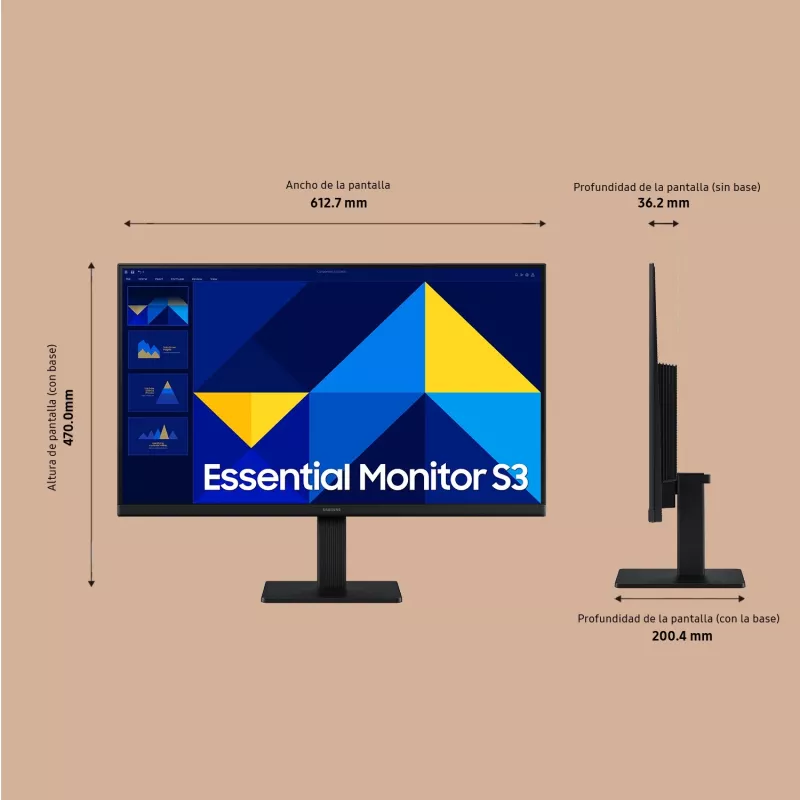Samsung S27D304GAU computer monitor 68.6 cm (27 inch) 1920 x 1080 pixels Full HD LED Black