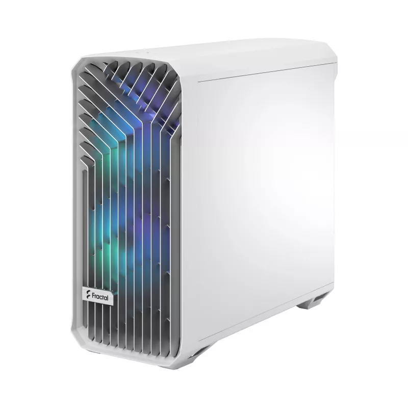 PC case Fractal Design Torrent White — supports ATX, EATX, microATX, ITX; 2x180 mm front fans; 2.5 inch/3.5 inch bays