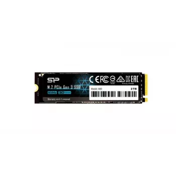 SSD M.2 NVMe Silicon Power P34A60 2 TB, PCIe 3.0 x4, read 2200 MB/s, write 1600 MB/s