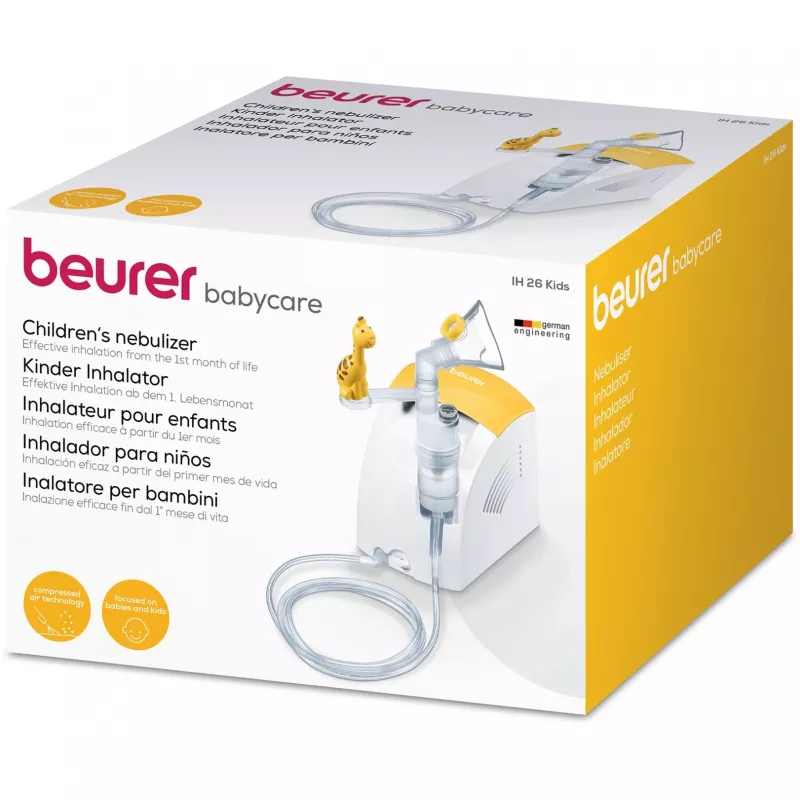 Beurer IH 26 Kids compressor nebulizer with masks and mouthpiece