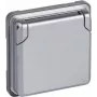 Schuko socket Legrand Soliroc 077834 IP44 grey, weatherproof electrical outlet