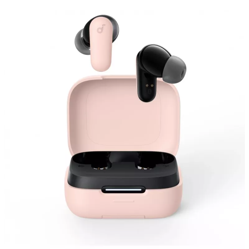 Headset Anker P30i wireless in-ear headset for calls and music, USB Type-C, Bluetooth, light pink