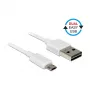 USB Cable DeLOCK 84805 USB 2.0 0.2m USB A Micro-USB B White