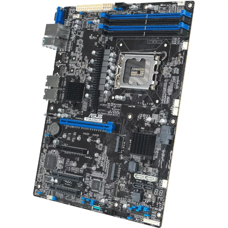 Server Motherboard ASUS P13R-E/10G-2T LGA 1700 ATX, Intel chipset, DDR5 ECC UDIMM, 4x DIMM, 2x 10Gb RJ-45, 8x SATA III, 2x M.2