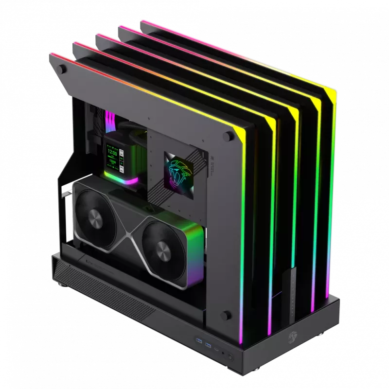 Gamemax Case | BLADE CONCEPT | Black | ATX | Power supply included No