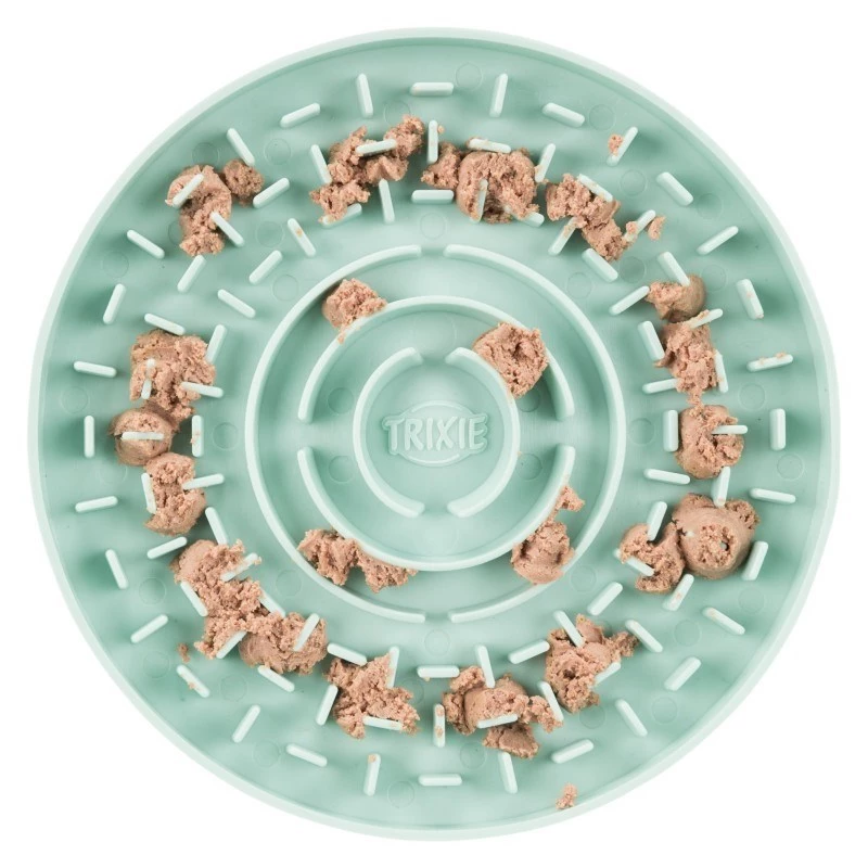 Licking Plate Trixie Junior 15 cm — dog licking bowl, green, 15 cm diameter, junior, 200 g